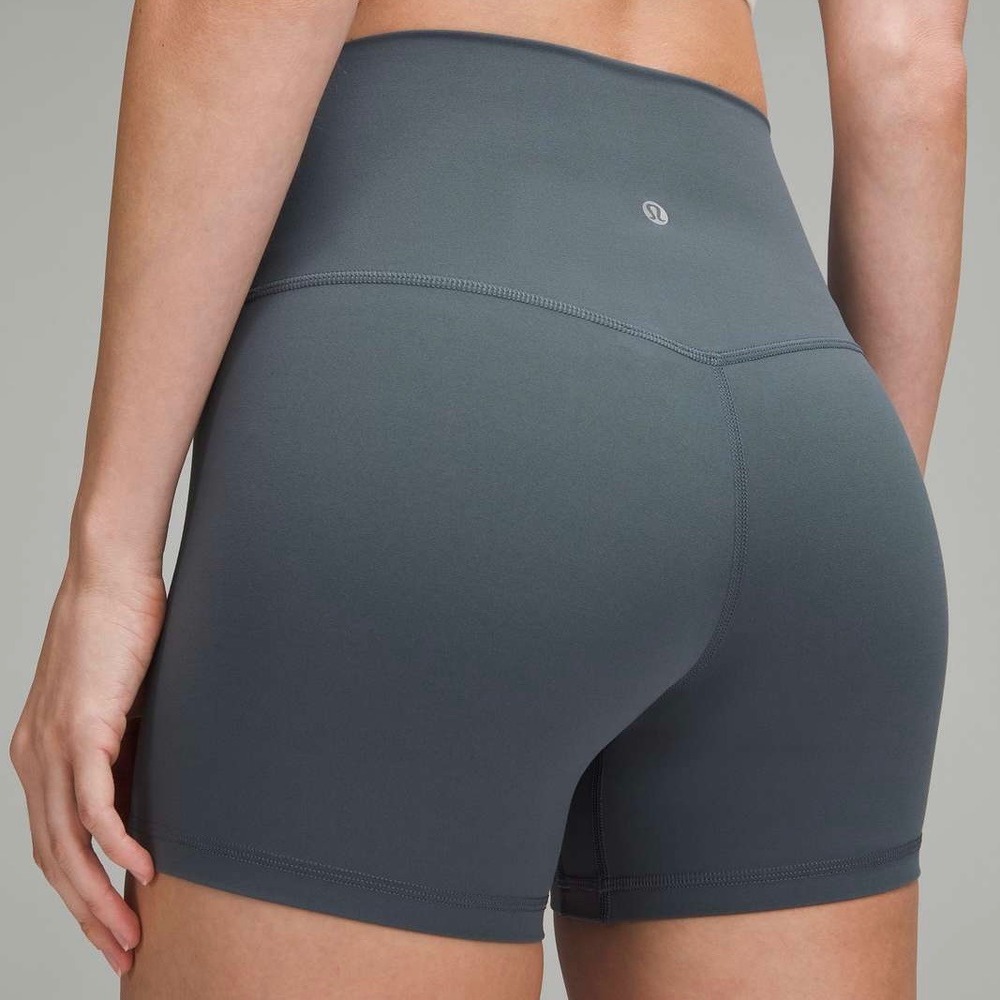 Lululemon Align High Rise Short 4 Graphite Grey Nulu Yoga Shorts Size 4